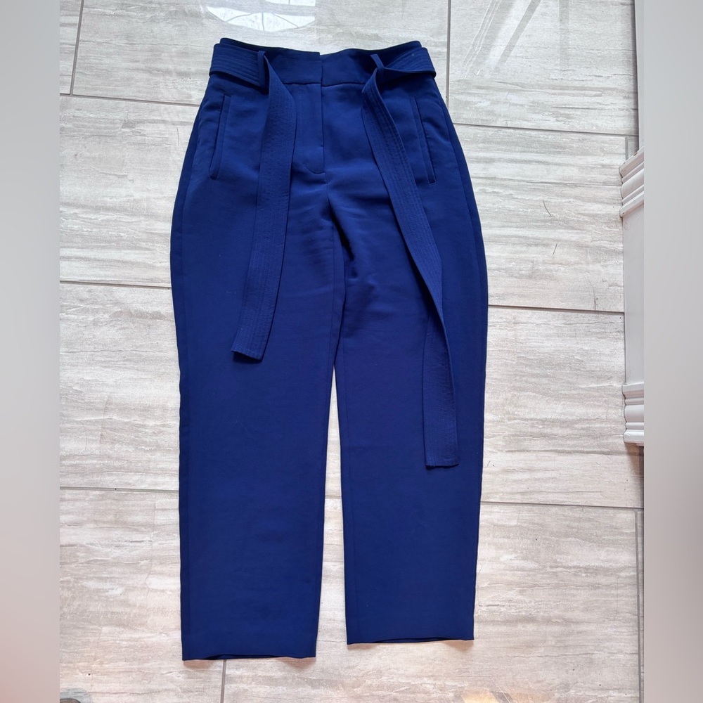 Wilfred Navy Blue Tie Pants